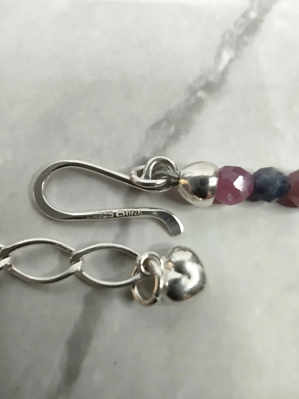Jay King Faceted Ruby/Sapphire Gemstone Necklace